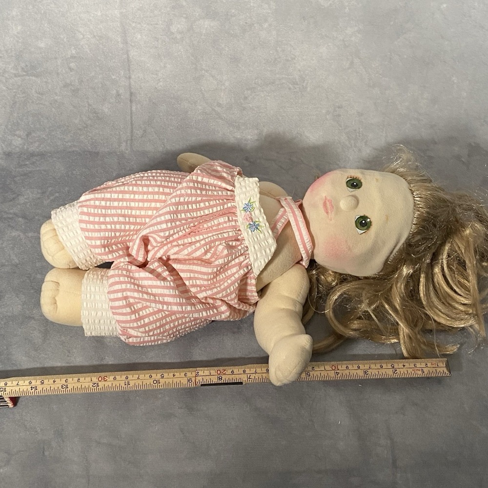 Vintage 1985 Mattel My Child Doll W/ Strawberry Blonde Hair & Aqua Green Eyes - Picture 10 of 10